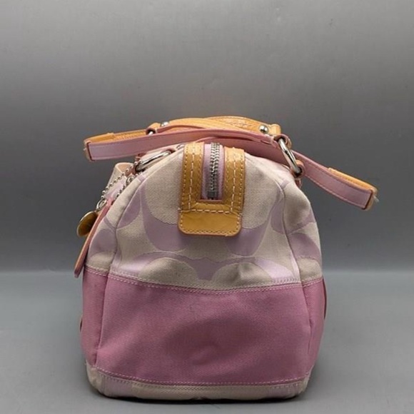 Pink and Tan Women's Handbag - Picture 10 of 10